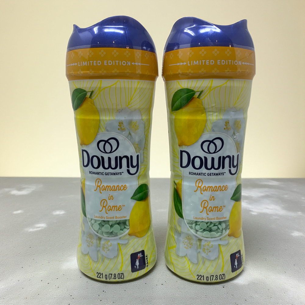 Lot 2 x Downy Romantic Getaways "Romance In Rome" Laundry Scent Booster Citrus